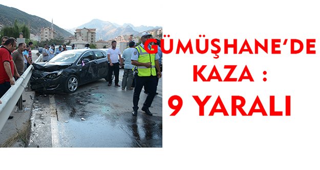 Gümüşhane’de zincirleme trafik kazası:10 yaralı