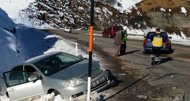 Pekün dağında kaza: 5 yaralı