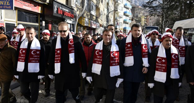 Gümüşhane’de Binlerce Kişi Sarıkamış Şehitleri İçin Yürüdü