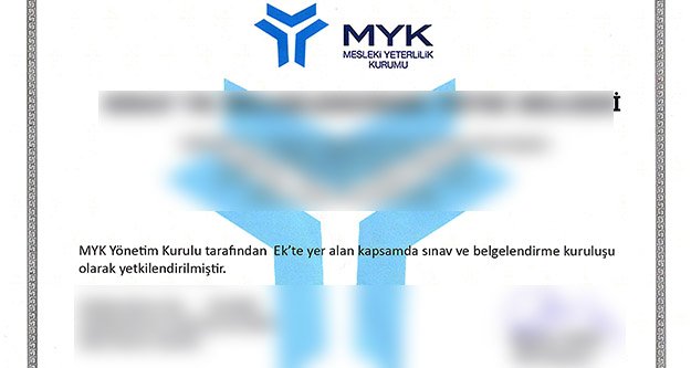 Mesleki yeterlilik belgesi uyarısı