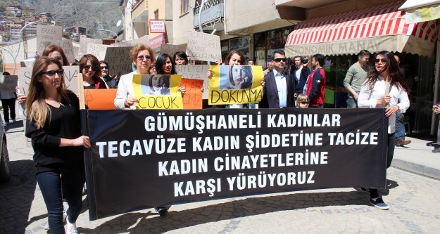 Gümüşhaneli kadınlardan yürüyüş