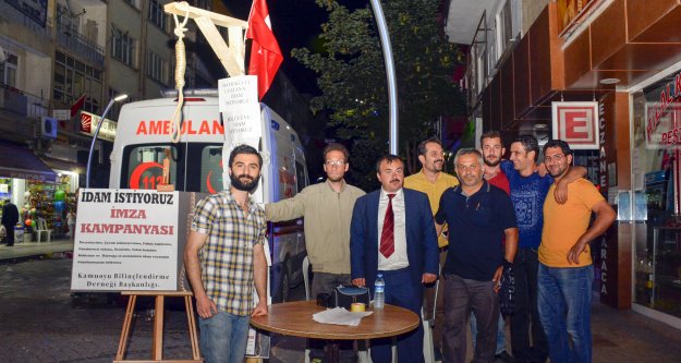 İdam için Gümüşhane’den 7 bin imza