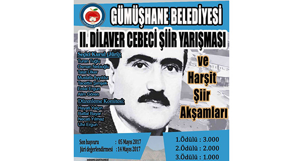 2.Dilaver Cebeci Şiir Yarışması başladı