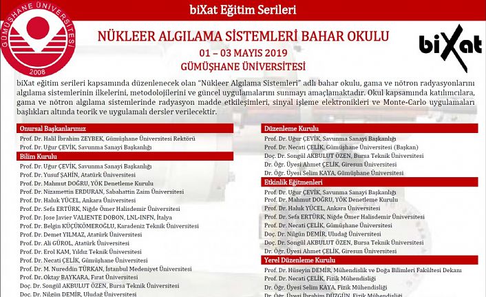 GÜ’de Nükleer Algılama Sistemleri Bahar Okulu düzenlenecek