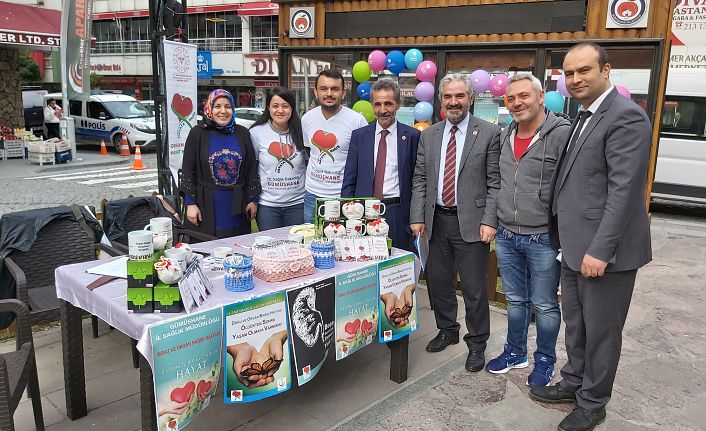 Gümüşhane Devlet Hastanesi organ bağışı standı açtı