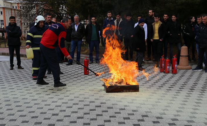 GÜ personeline acil durumlara müdahale eğitimleri verildi