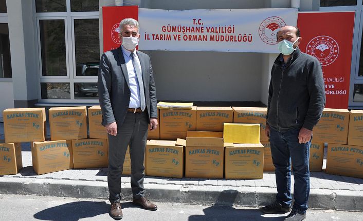 Gümüşhane’de organik arıcılığa 2 ton petek desteği