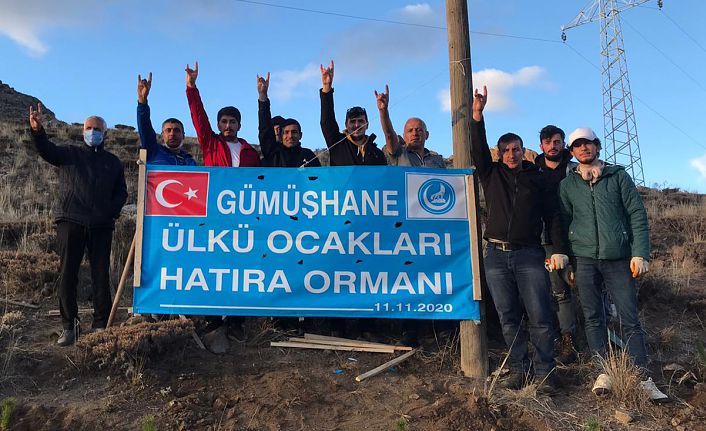 Gümüşhane’de Ülkü Ocakları Hatıra Ormanı oluşturuldu