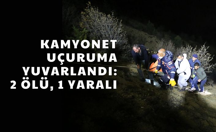 Gümüşhane’de kamyonet uçuruma yuvarlandı: 2 ölü, 1 yaralı