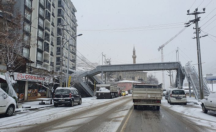 Gümüşhane’de kar yağışı etkili oldu