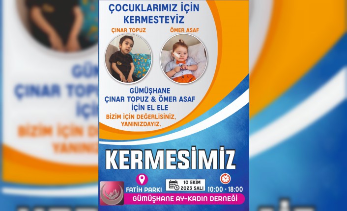 Bu kermes Ömer Asaf ve Çınar Topuz’a nefes olacak