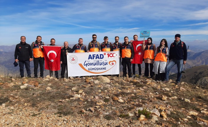 AFAD gönüllülerinden 100.yıl yürüyüşü