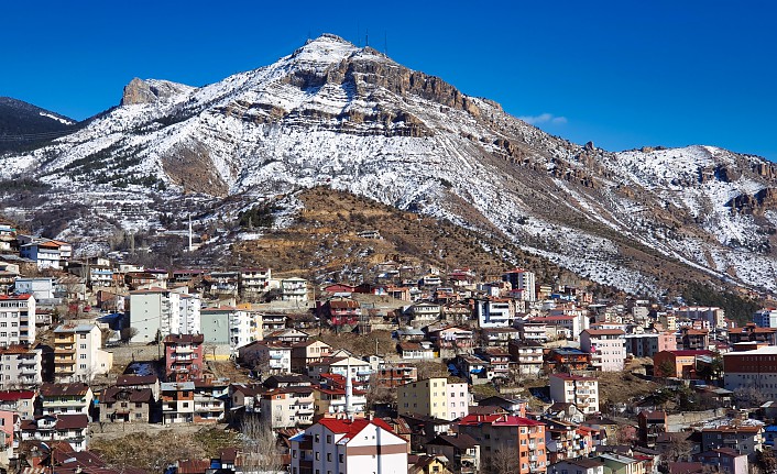 Gümüşhane'de hava buz kesti