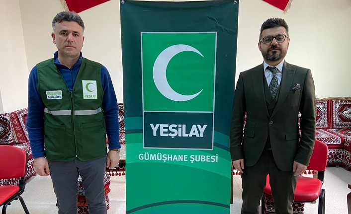 Yeşilay Gümüşhane Şubesinde bayrak değişimi