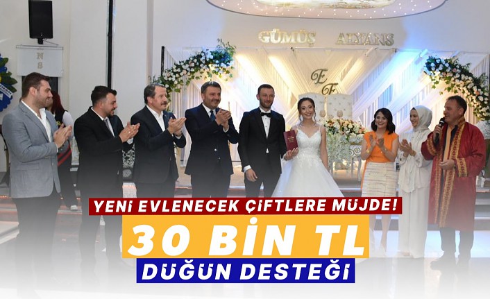 Başkan Çimen’den 30 Bin TL’lik düğün yardımı müjdesi