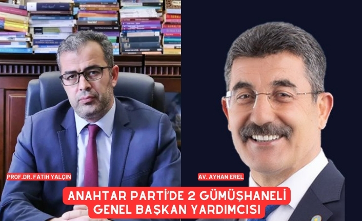 Anahtar Parti’de 2 Gümüşhaneli Genel Başkan Yardımcısı