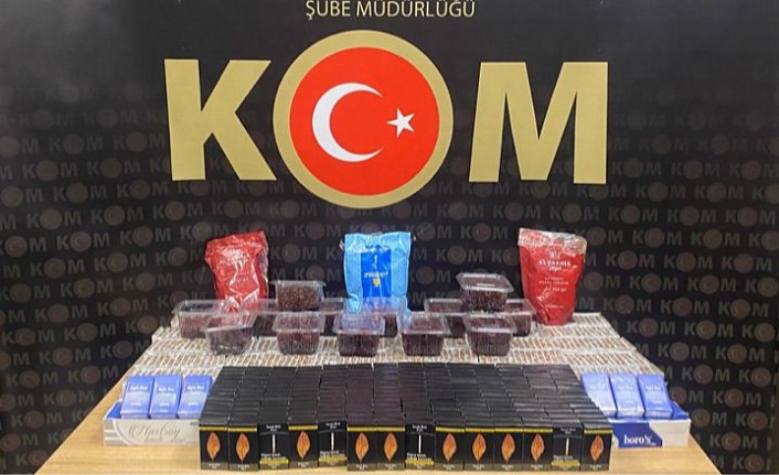 Şiran’da kaçak tütün operasyonu