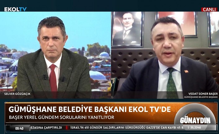 Başkan Başer, “Günaydın” programına konuk oldu