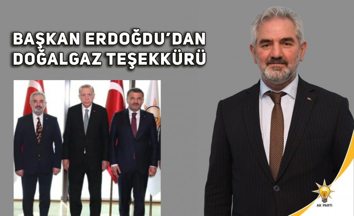 Başkan Erdoğdu’dan doğalgaz teşekkürü