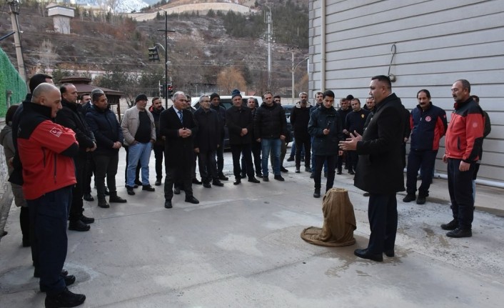 Belediye personeline yangın eğitimi