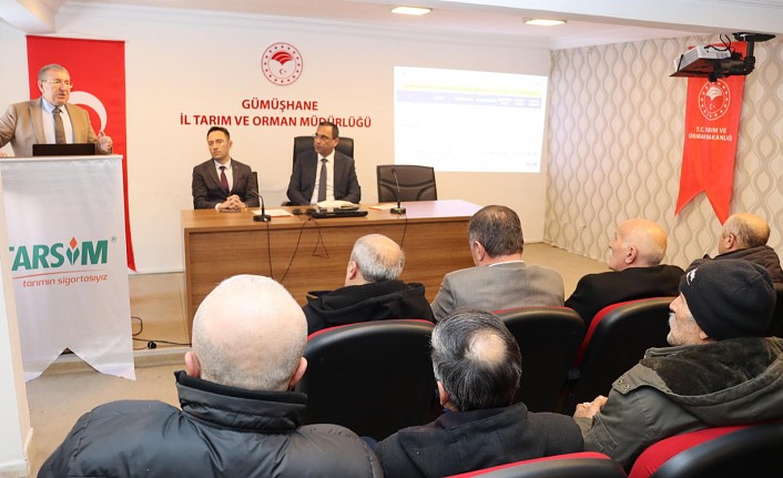 Gümüşhane’de devlet destekli tarım sigortaları anlatıldı