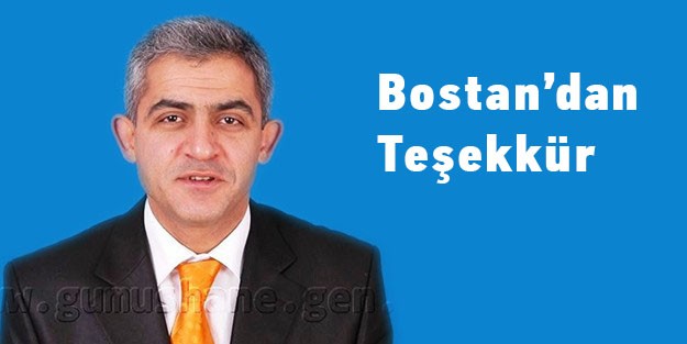 Bostan'dan Teşekkür