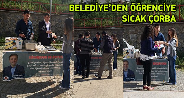 Gümüşhane Belediyesinden Öğrencilere Sıcak Çorba İkramı