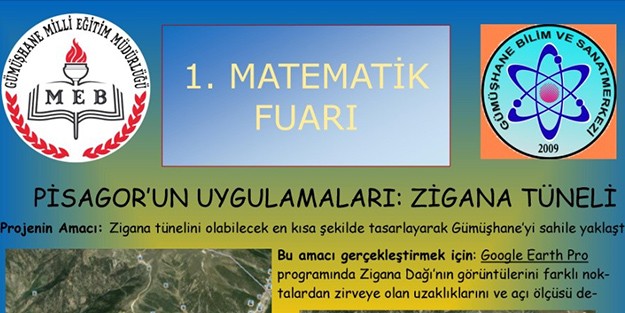 Gümüşhane Bilim ve Sanat Merkezi 2 Projesiyle Türkiye Matematik Fuarında