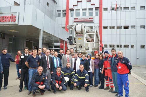 Gümüşhane Devlet Hastanesinde Gerçeği Aratmayan Yangın Tatbikatı