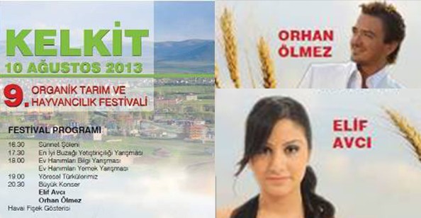 Kelkit Organik Tarım Festivali 10 Ağustos'ta