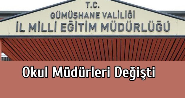 Müdürler Belli Oldu