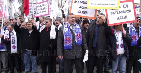 Teç-Sen’in Eylemine Gümüşhane de Katıldı