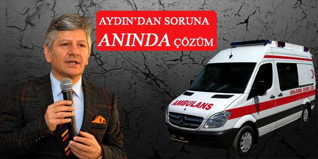 Yanan Ambulansın Yerine Yenisi Gönderiliyor