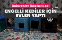 Gümüşhane’de öğrenciler engelli kedilere kedi evi yaptı