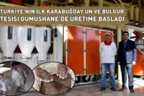 Türkiye’nin ilk karabuğday un ve bulgur tesisi Gümüşhane’de üretime başladı