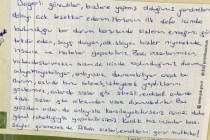 Karantinadaki vatandaşlardan görevlilere teşekkür mektubu