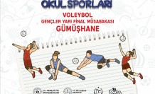 Voleybol yarı final müsabakaları Gümüşhane’de