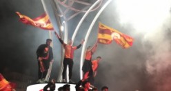 Galatasaray’ın şampiyonluğu Gümüşhane’ne coşkuyla kutlandı