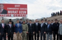 Gümüşhane'de Şehit Cumhuriyet Savcısı Murat Uzun Adına Hatıra Ormanı