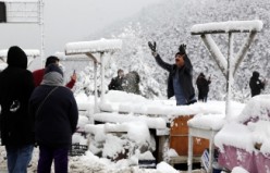 Zigana dağında kar kalınlığı 15 santimetreyi geçti