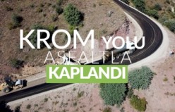 Krom Antik Kentine ulaşımı sağlayan yol asfaltlandı