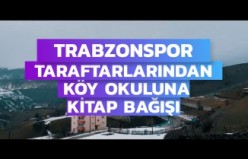 Trabzonspor taraftarlarından köy okuluna kitap bağışı