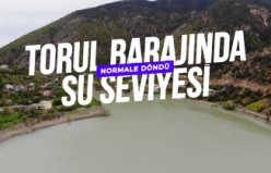 Torul Baraj Gölü’nde su seviyesi normale döndü