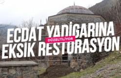 Ecdat yadigarına eksik restorasyon düzeltiliyor