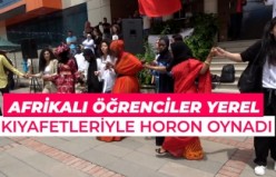 Gümüşhane’deki Afrikalı öğrenciler yerel kıyafetleriyle horon oynadı