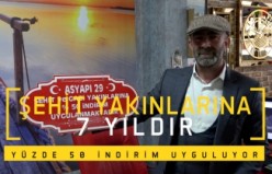 Şehit yakınlarına 7 yıldır yüzde 50 indirim uyguluyor