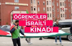 Gümüşhane'de üniversite öğrencileri İsrail’in Refah’ta gerçekleştirdiği saldırıyı kınadı