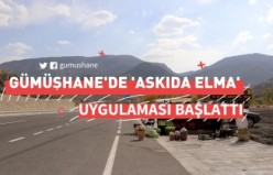 Karayolu kenarında ‘Askıda Elma’ uygulaması başlattı