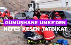 Gümüşhane UMKE’den nefes kesen tatbikat