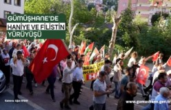 Gümüşhane’de yüzlerce kişi Filistin için yürüdü